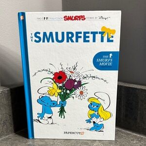 The Smurfette Storybook by Papercutz - Blue and White